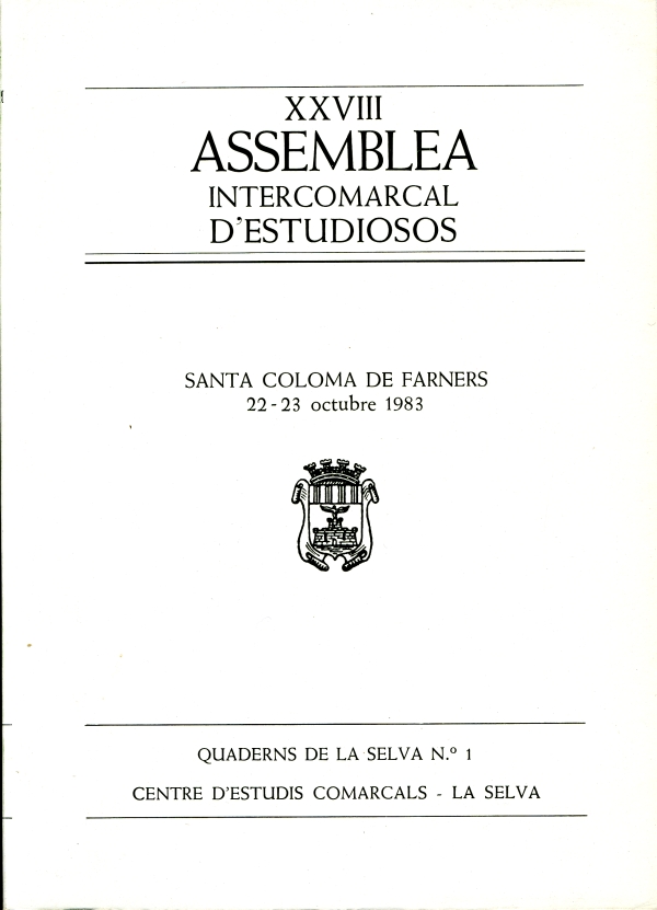 Quaderns de La Selva nº 1