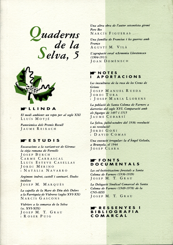 Quaderns de La Selva nº 5