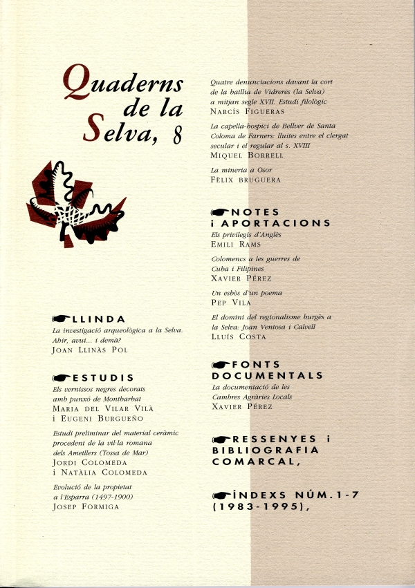Quaderns de La Selva nº 8