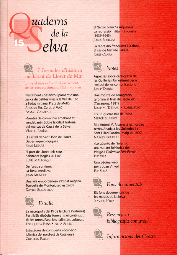 Quaderns de La Selva nº 15