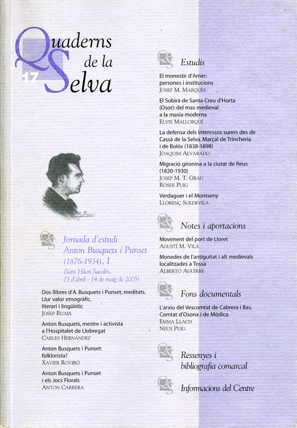 Quaderns de La Selva nº 17