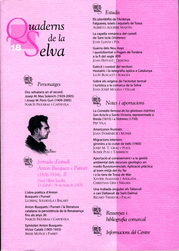 Quaderns de La Selva nº 18