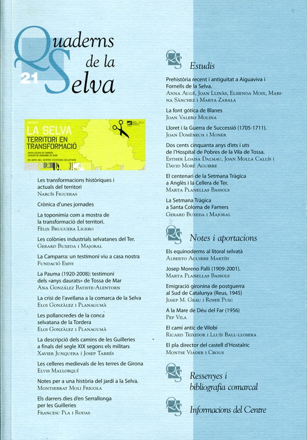 Quaderns de La Selva nº 21