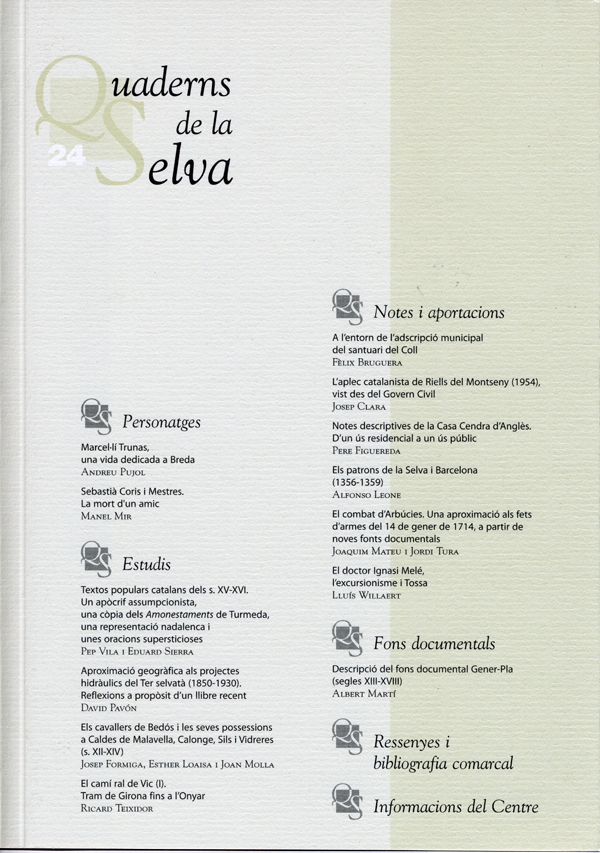 Quaderns de La Selva nº 24
