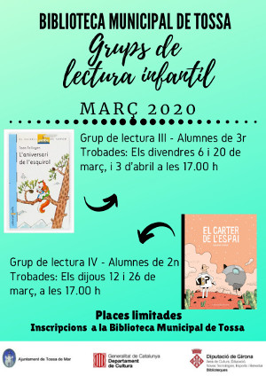 Cartell dels grups de lectura infantil III i IV