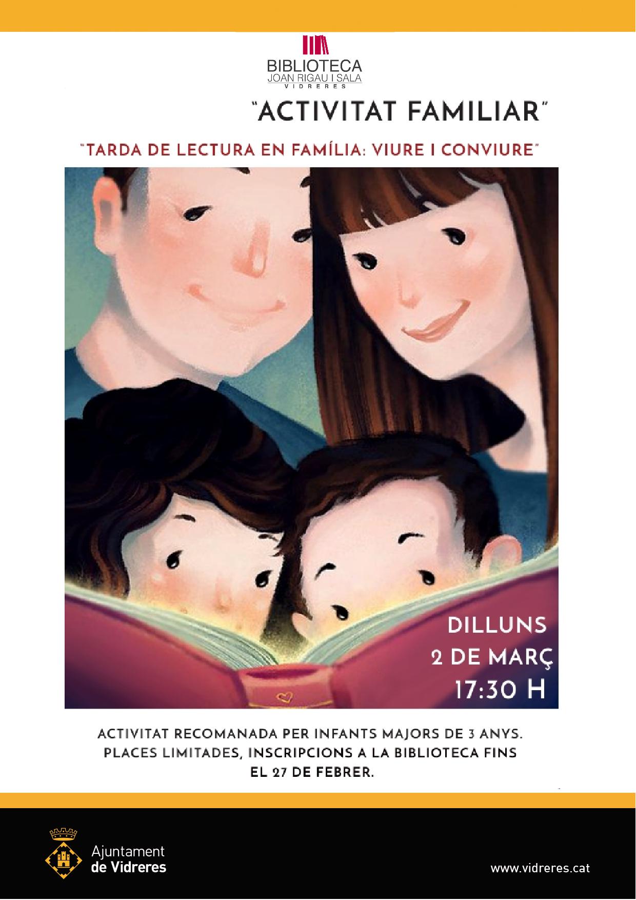 Tarda de lectura en família: viure i conviure