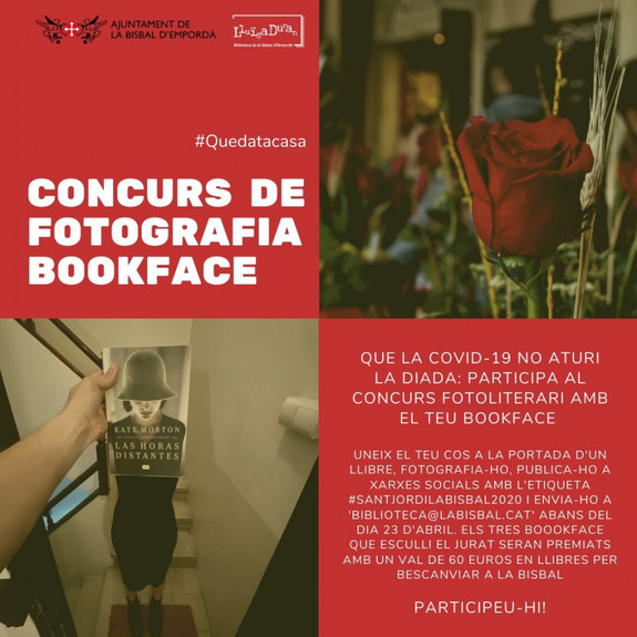 Cartell concurs fotoliterari bookface 2020
