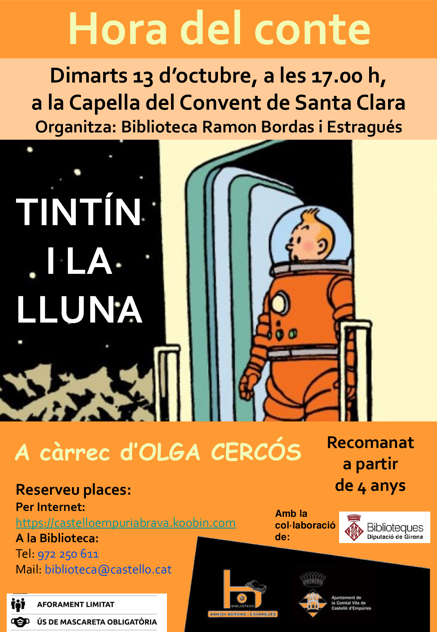 Hora del conte Tintín i la lluna