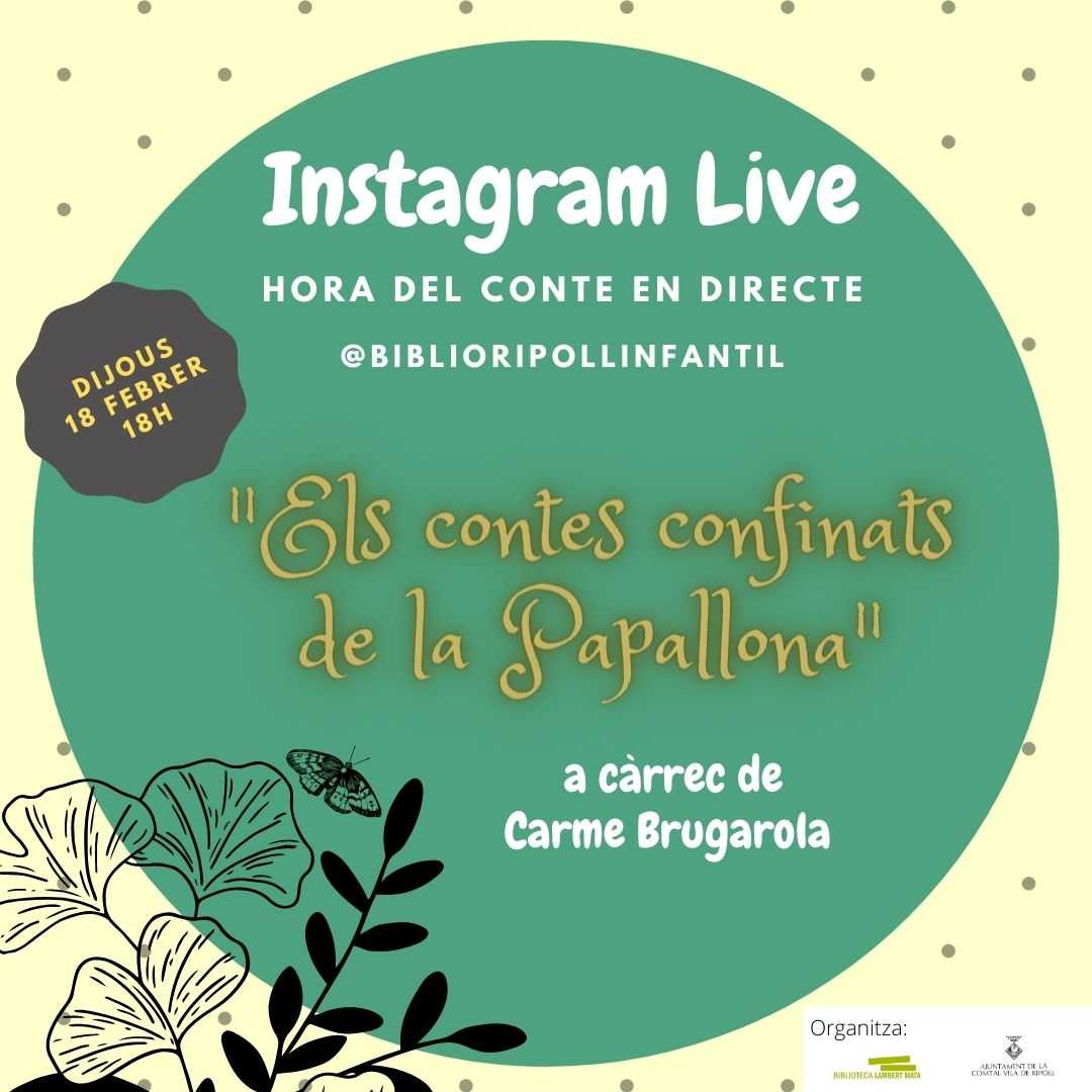 Cartell: Els contes confinats de la papallona
