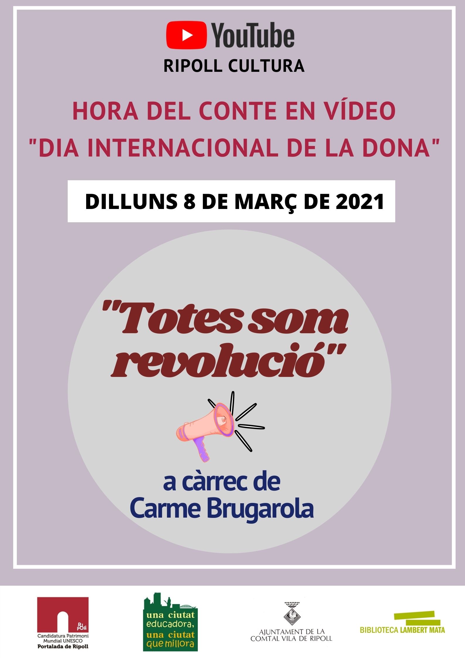 Cartell Hora del conte: Totes som revolució Ripoll