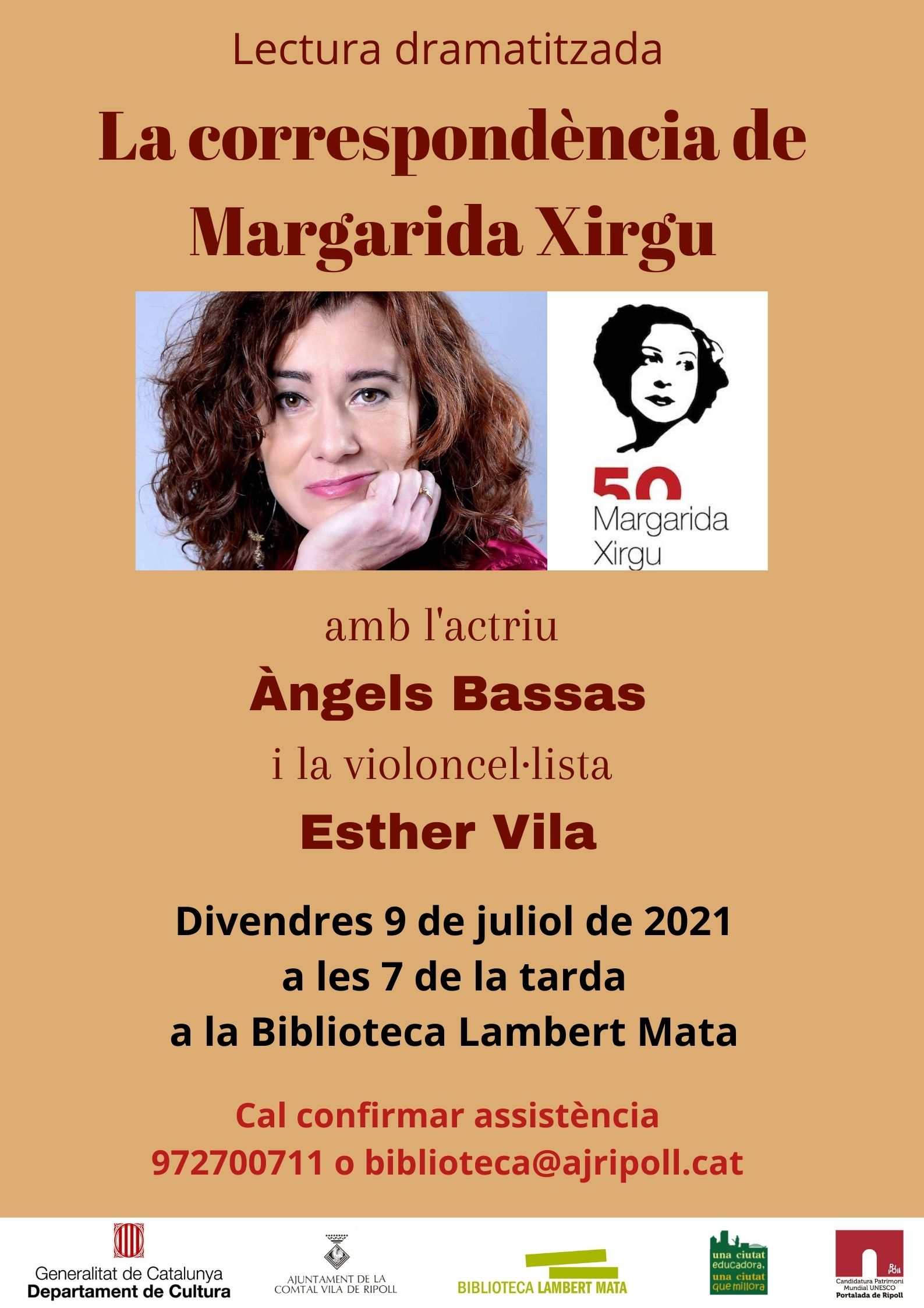 Cartell: la correspondència de Margarida Xirgu Ripoll
