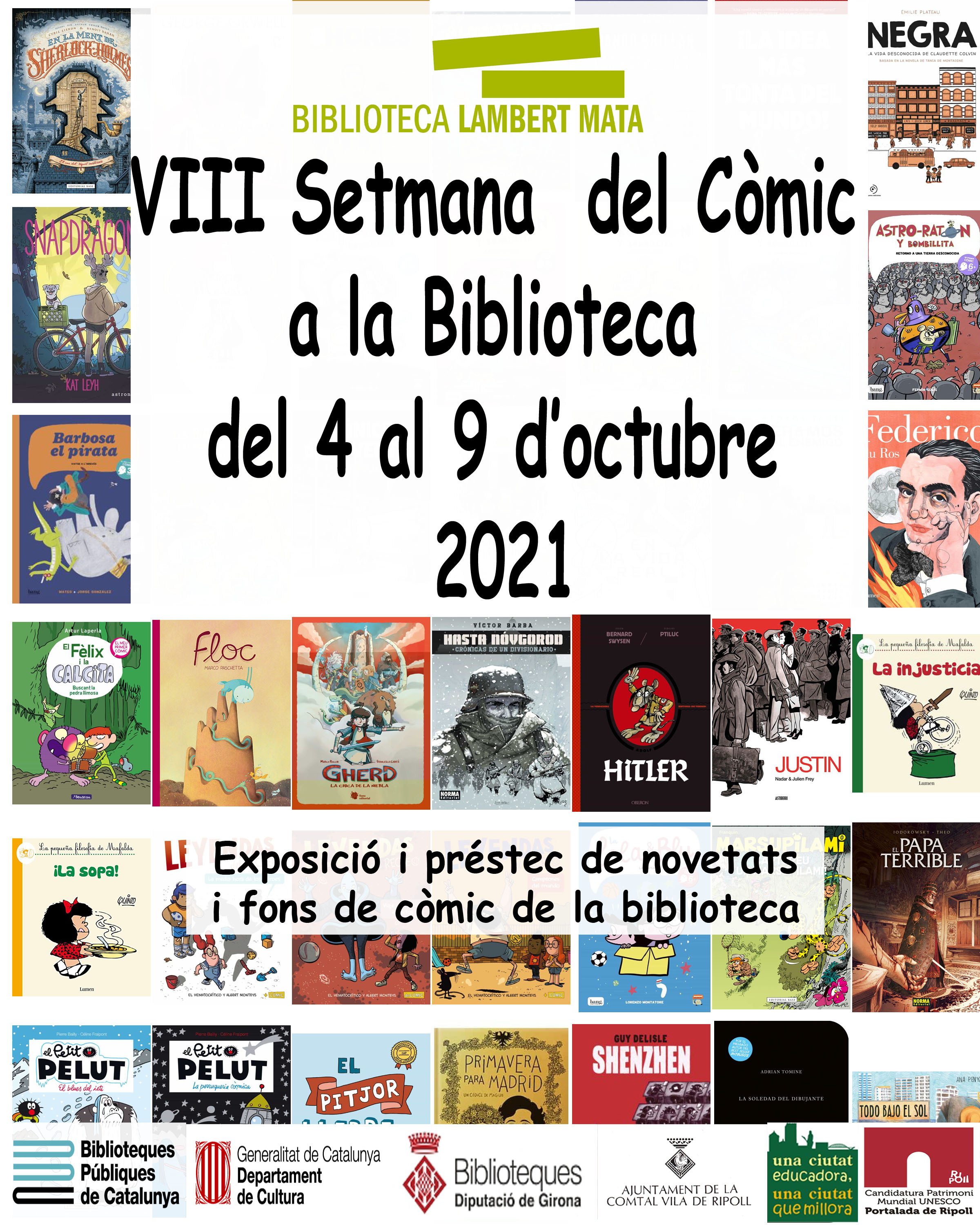 Cartell VIII setmana del còmic a la biblioteca 