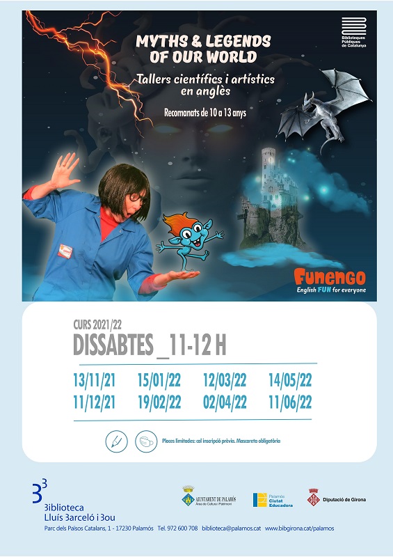 Cartell taller anglès Myths & Legends of our World