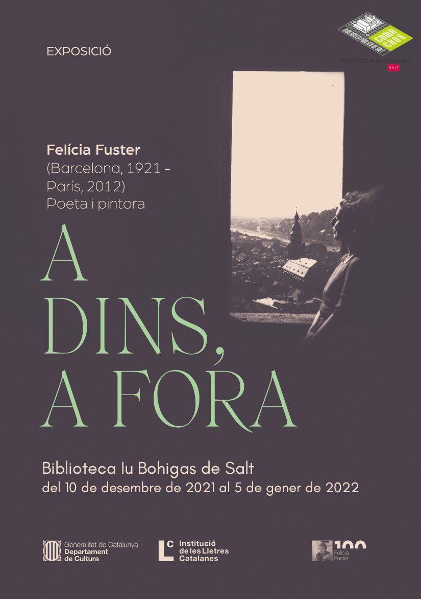 Cartell de l'exposició de Felicia Fuster a la Biblioteca Iu Bohigas