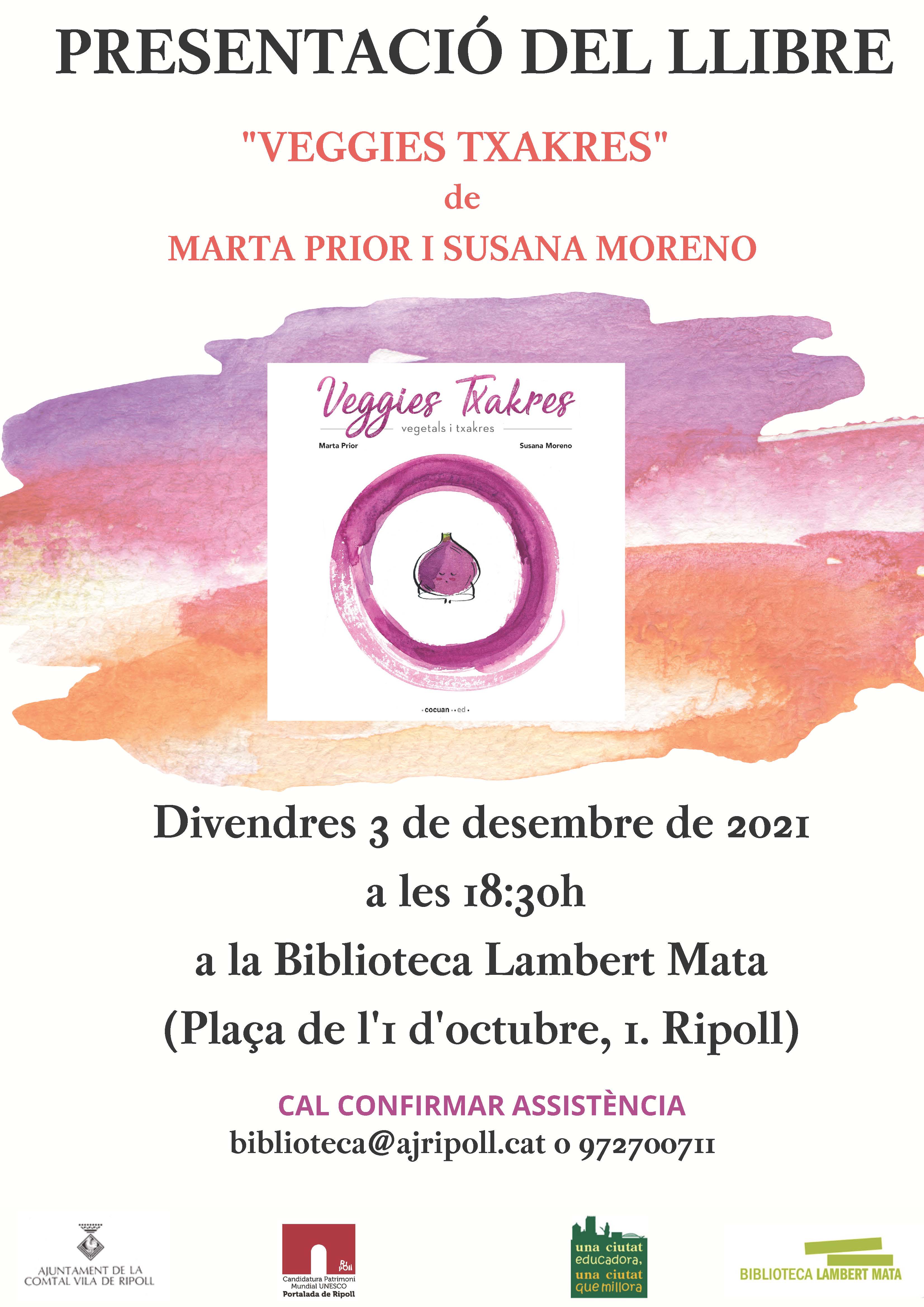 Cartell presentació Veggies Txakres de Marta Prior
