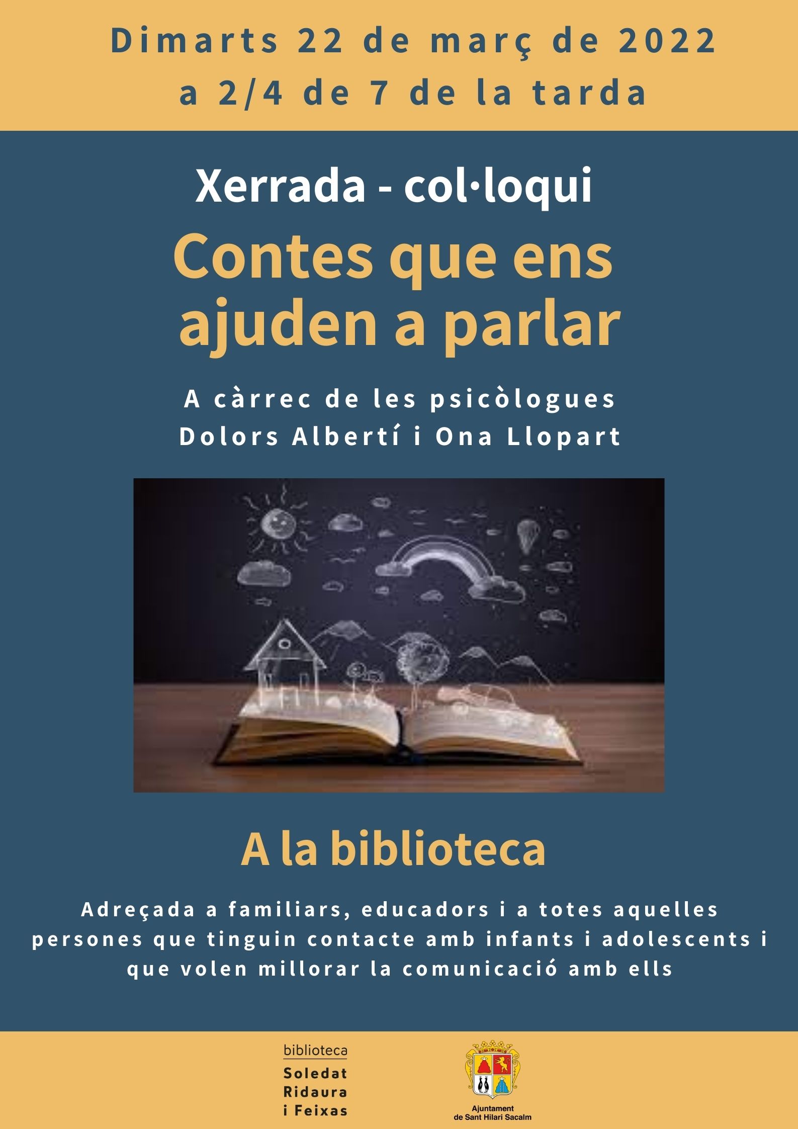 Xerrada- col·loqui "Contes que ens ajuden a parlar"  - SHS