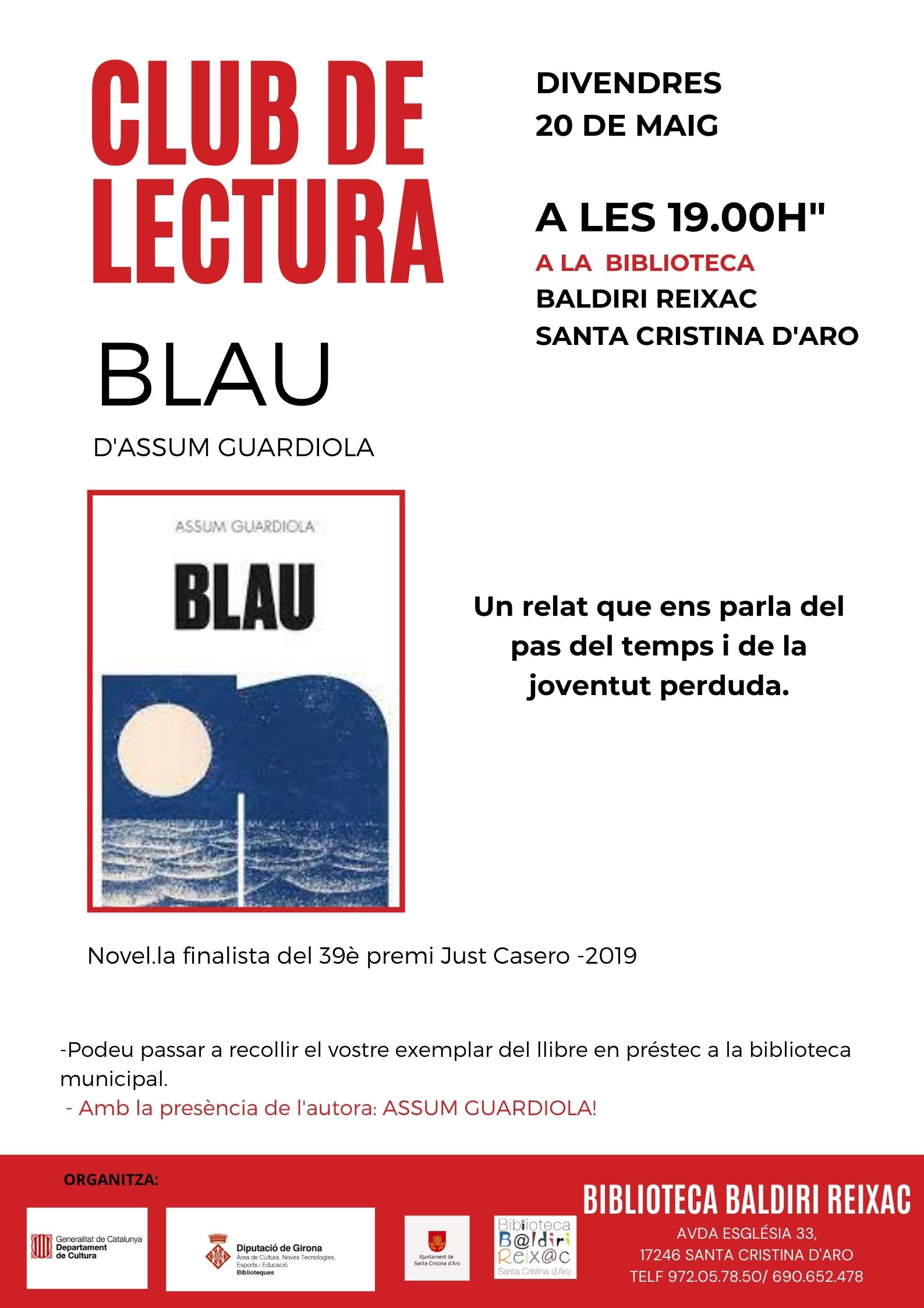 Cartell Club de Lectura de Blau