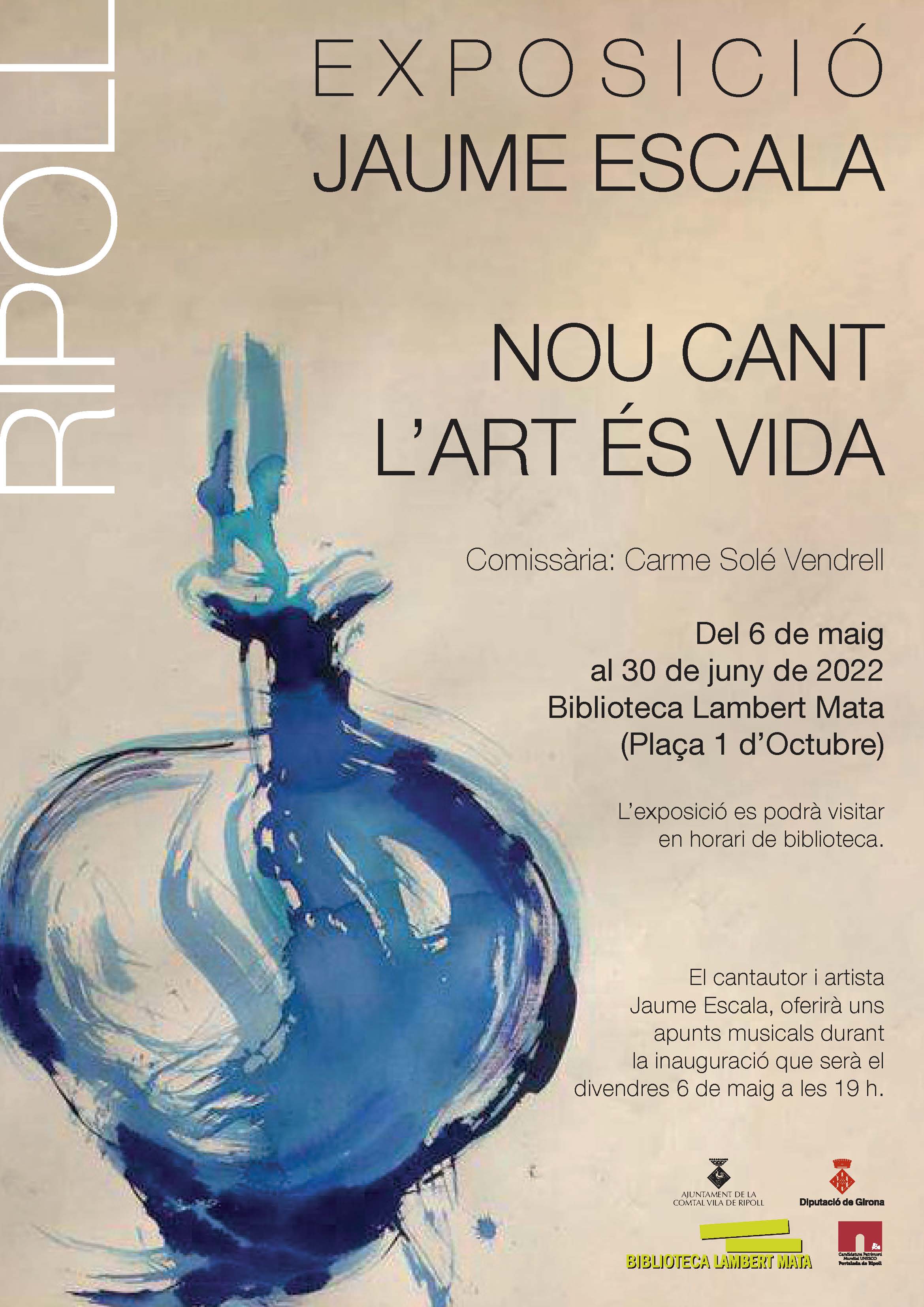 Cartell exposició Jaume Escala