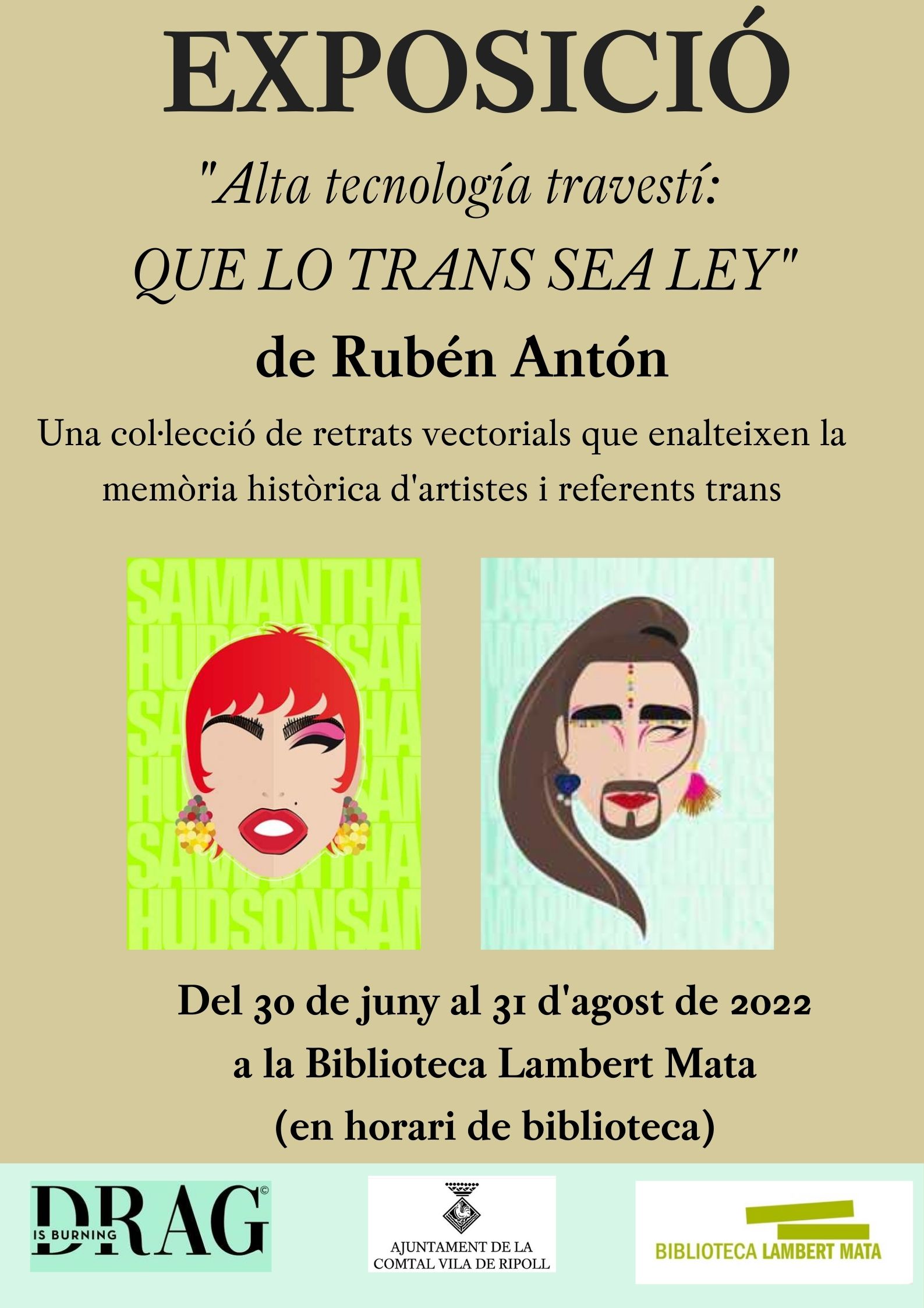 Cartell exposició "Alta tecnología Travestí"