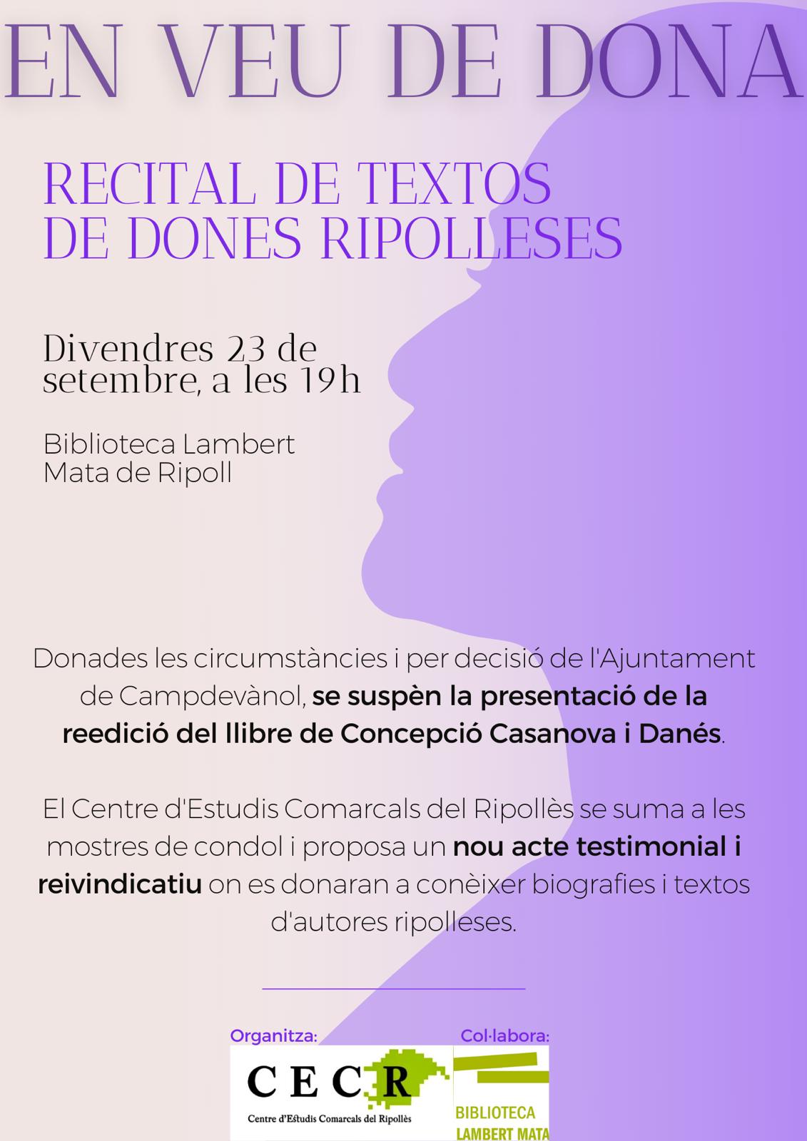 Cartell en veu de dona