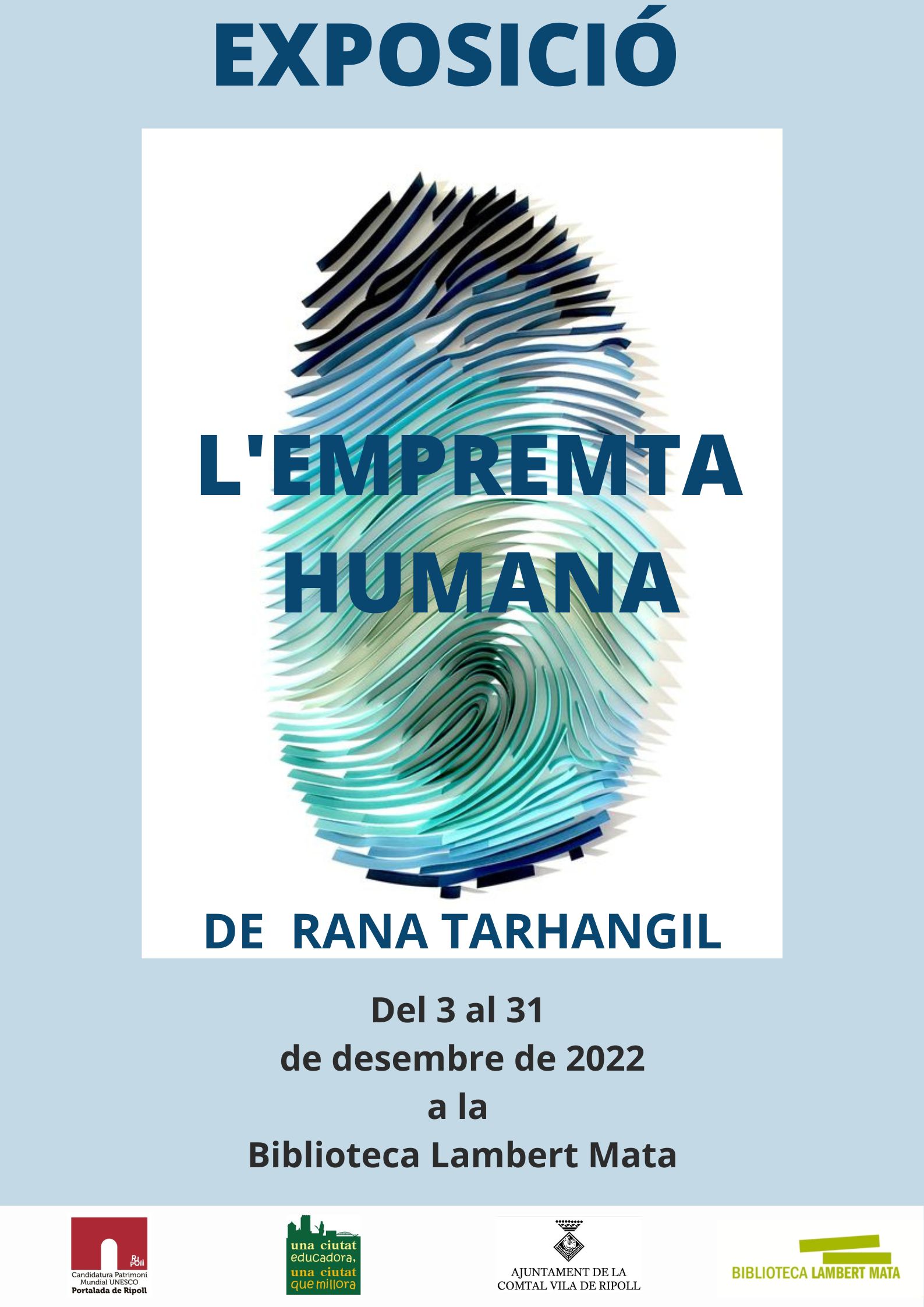 Cartell: l'Empremta humana Ripoll