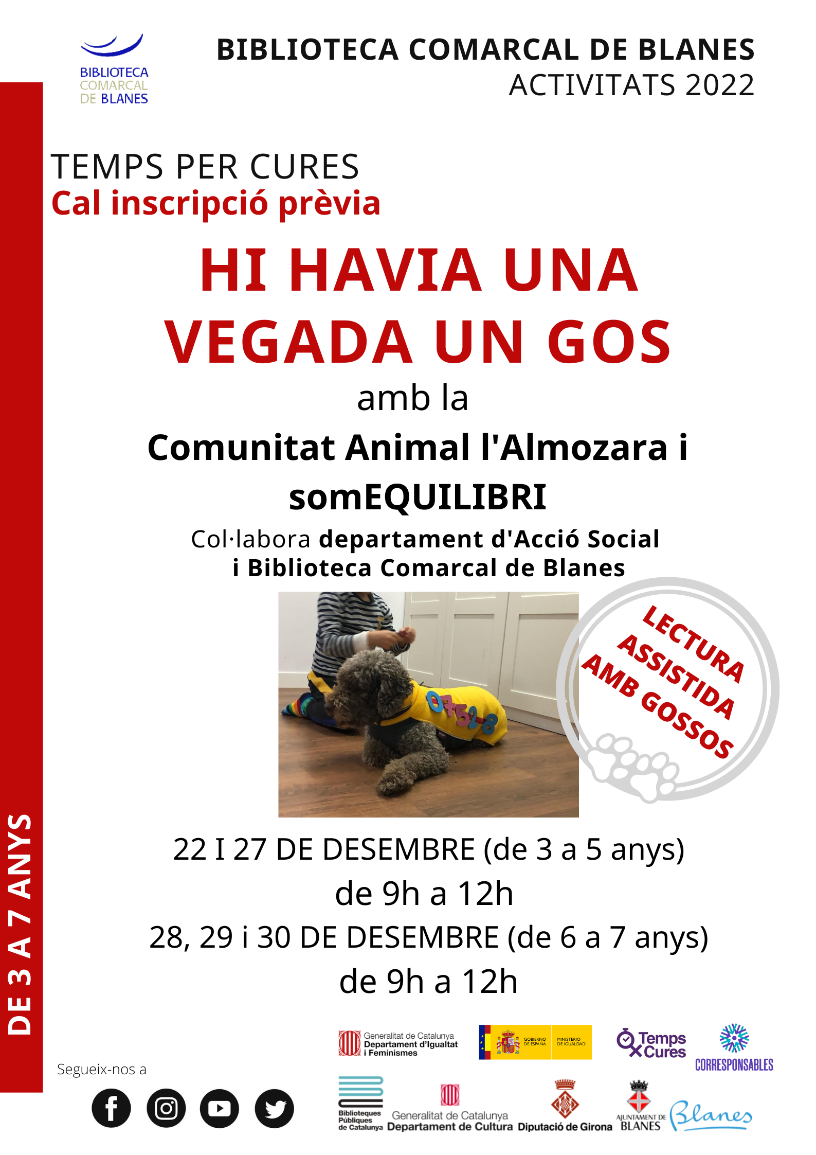 Hi havia una vegada un gos. Lectura assistida amb gossos