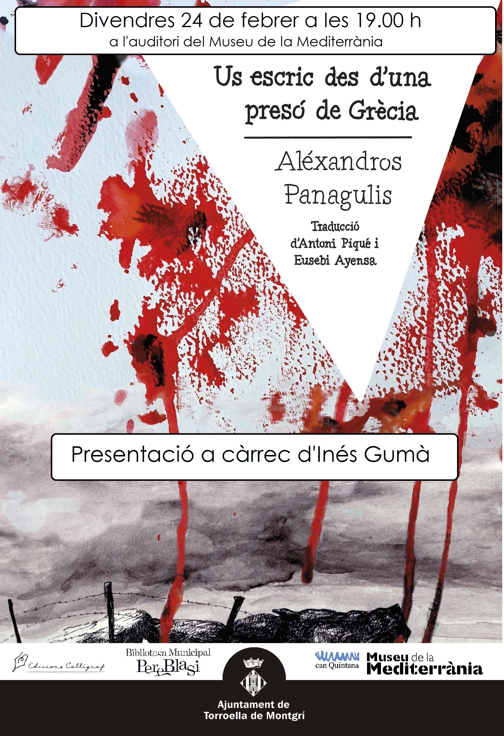 Presentació llibre "Us escric des d'una presó de Grècia"