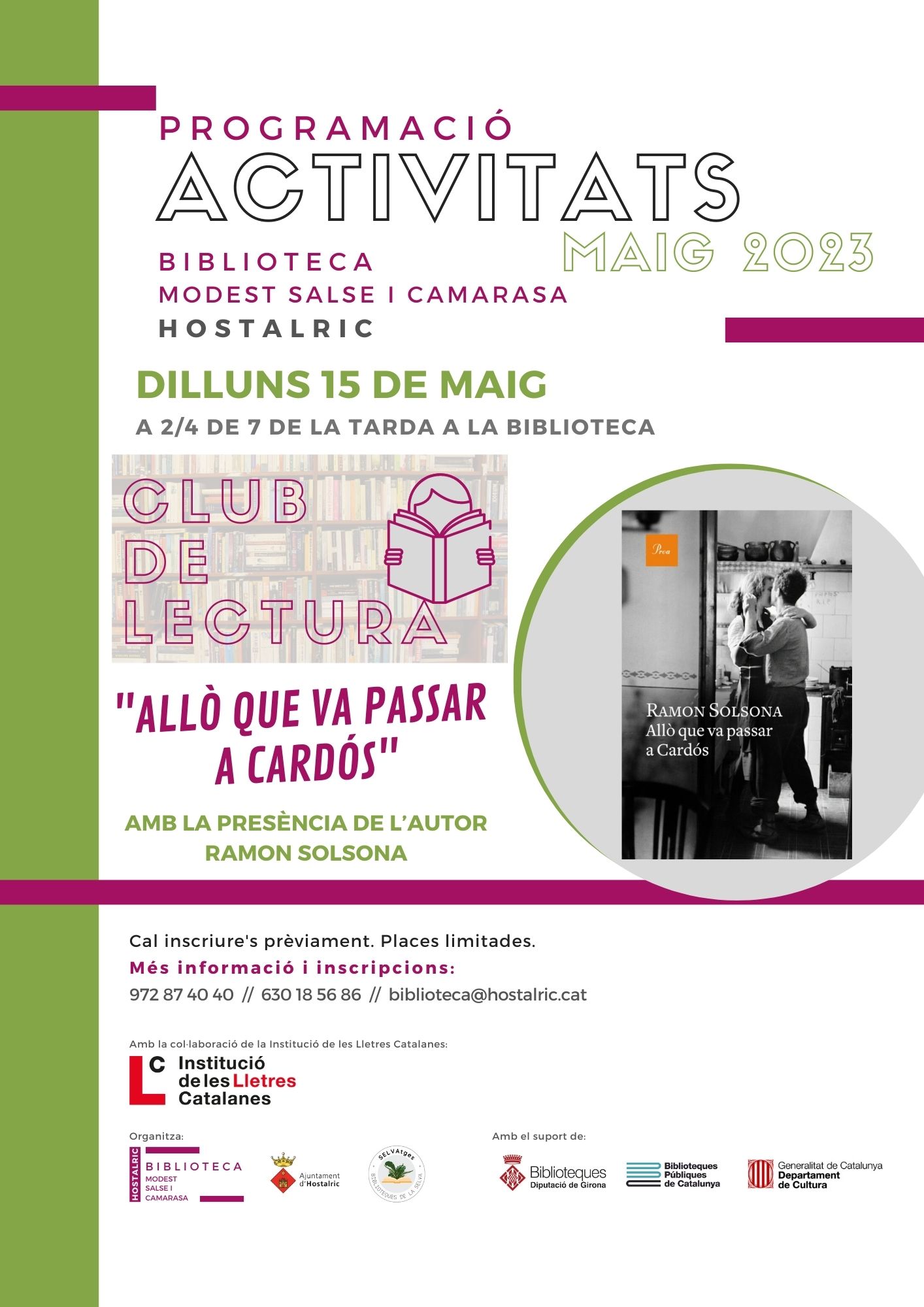 Trobada club de lectura amb Ramon Solsona