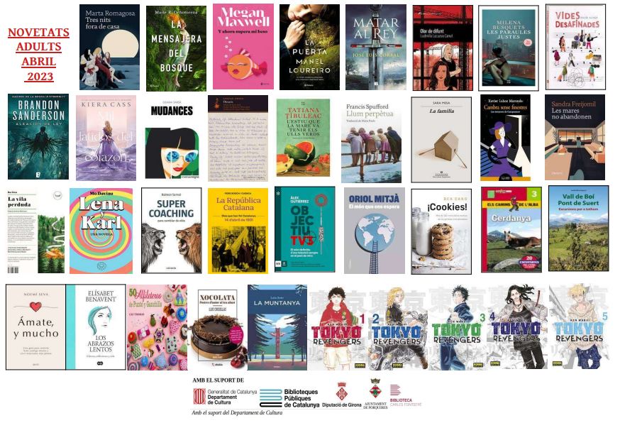 Abril 2023_Novetats adults, juvenils i infantils