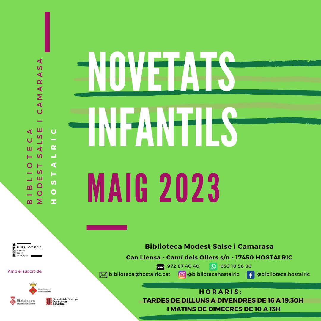 Novetats infantils maig 2023