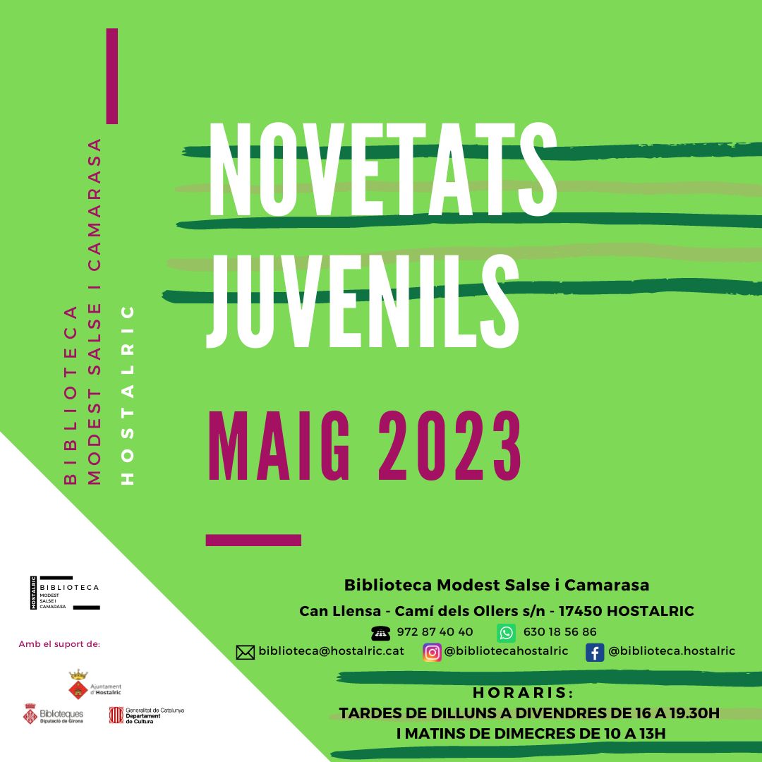 Novetats juvenils maig 2023