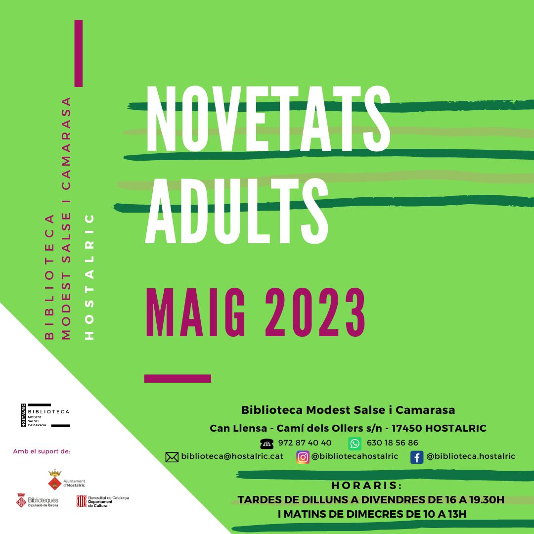Novetats adults maig 2023