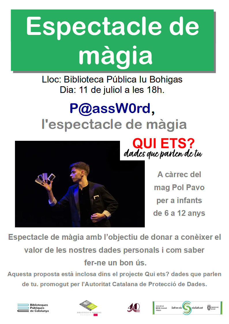 P@assW0rd, l'espectacle de màgia