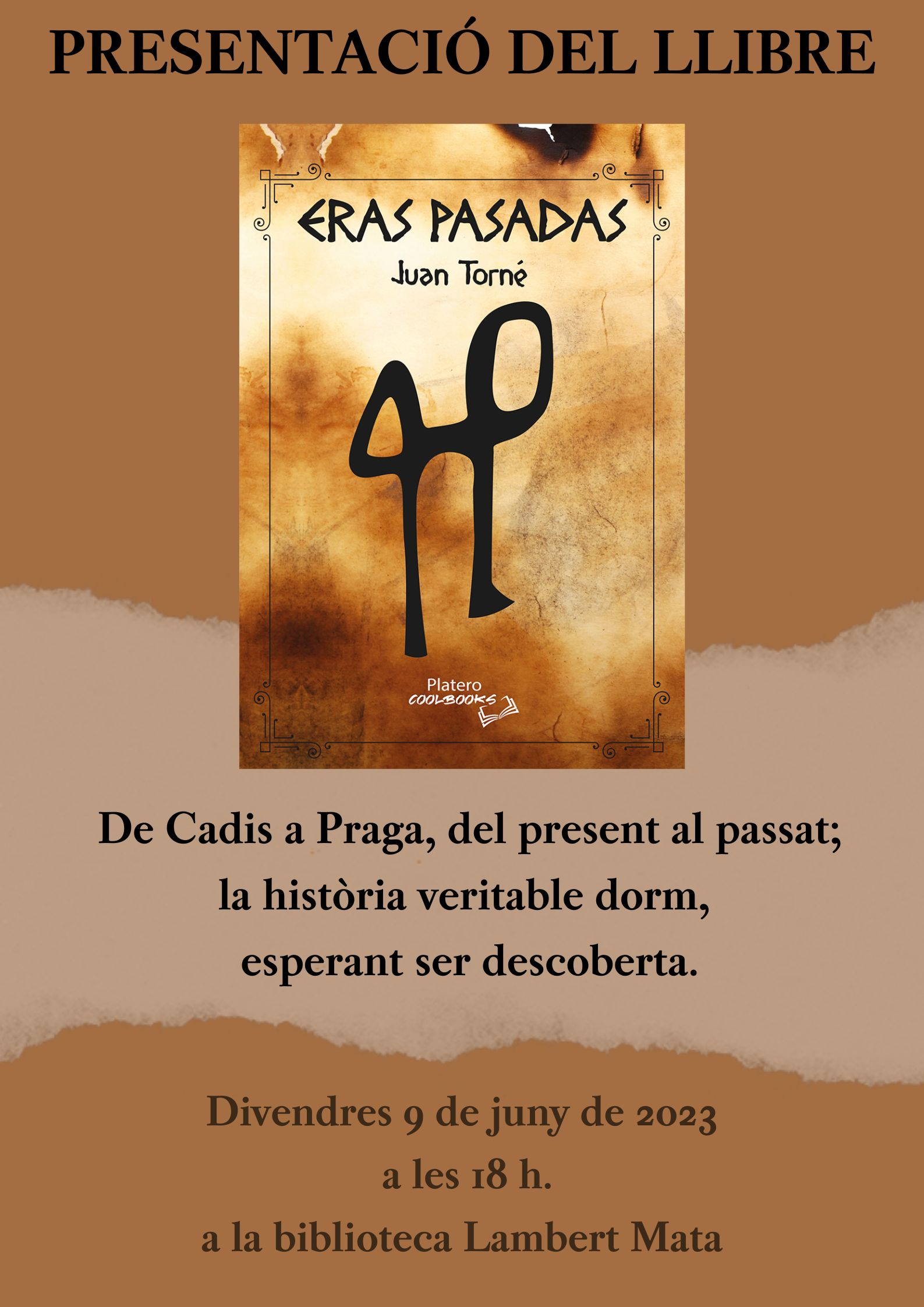 Cartell: presentació Eras pasadas