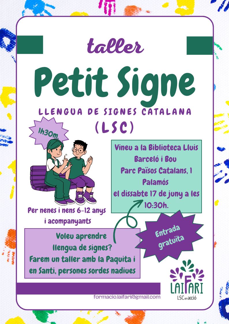 Taller en llengua de signes catalana