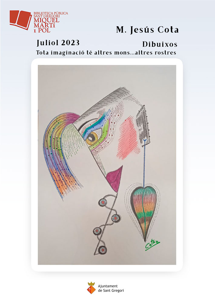 cartell: expo dibuixos MJ Cota