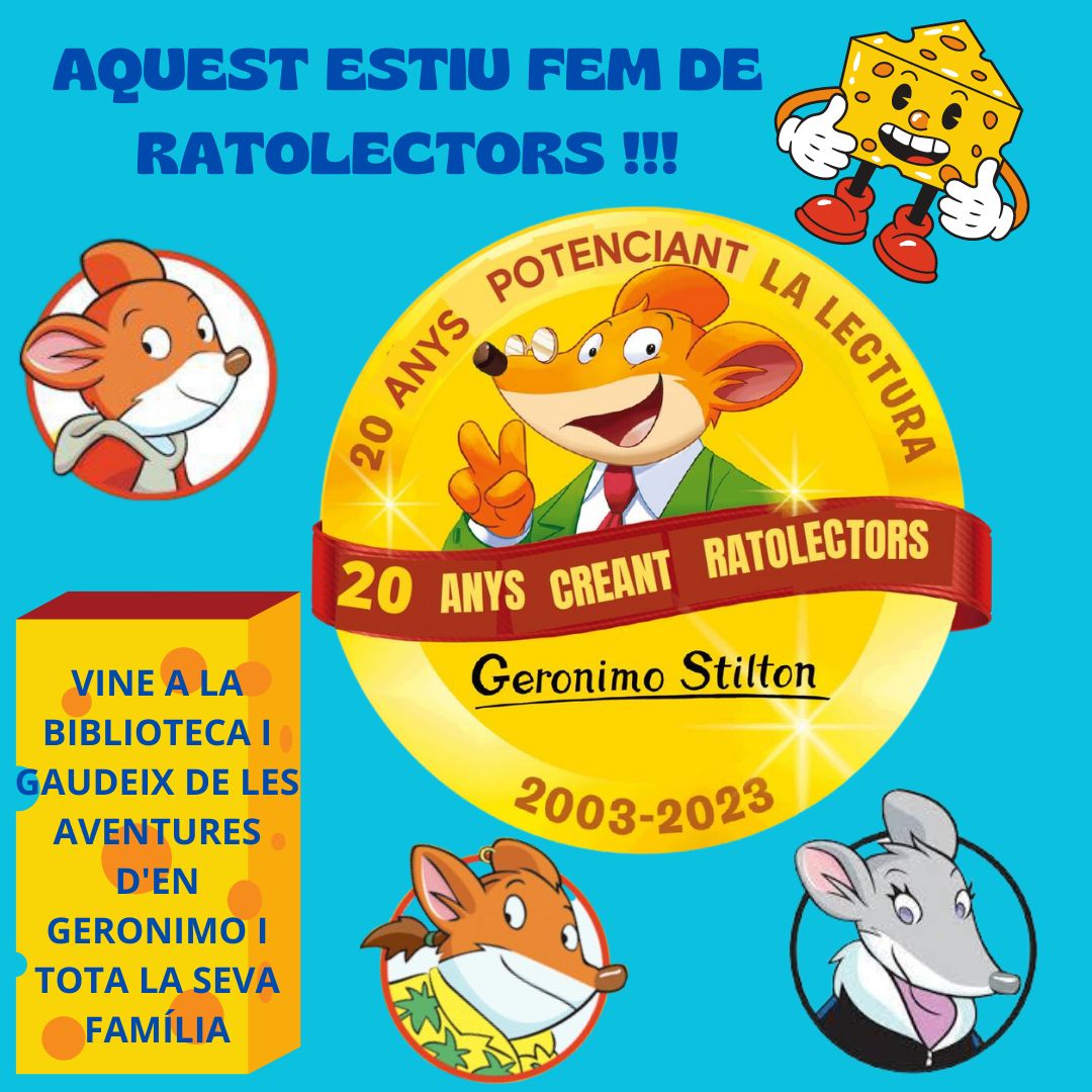 20 ANYS CREANT RATOLECTORS AMB GERONIMO STILTON