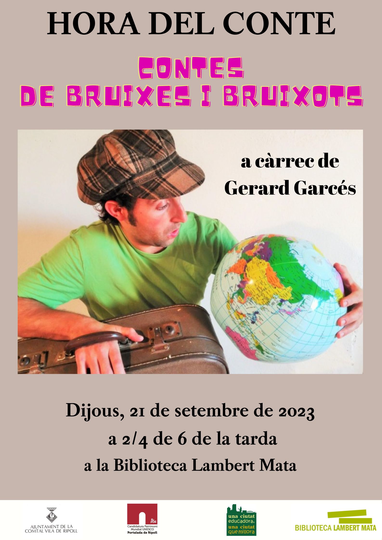 Cartell contes de bruixes a Ripoll