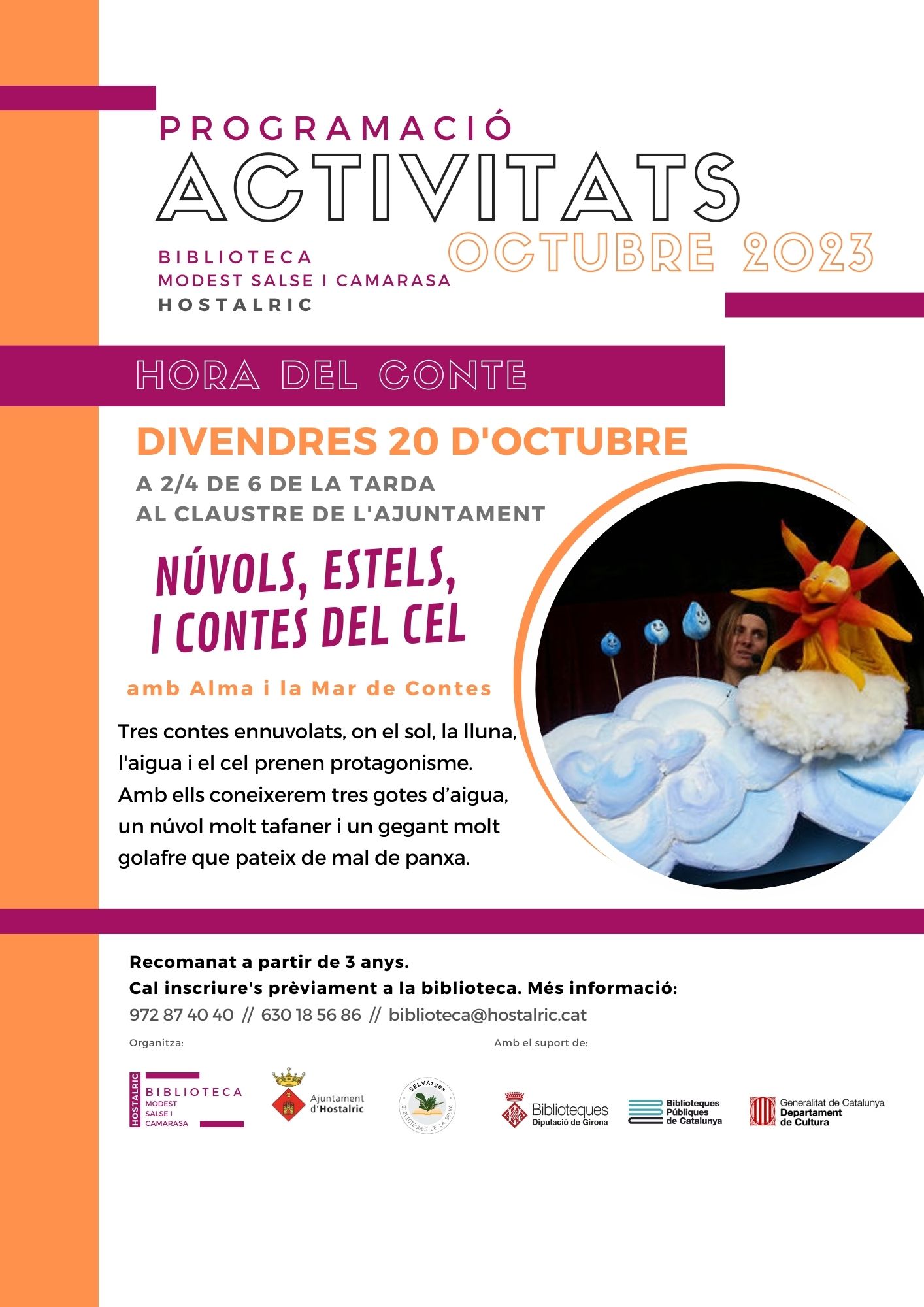 Activitats - Hora del conte 20 d'octubre