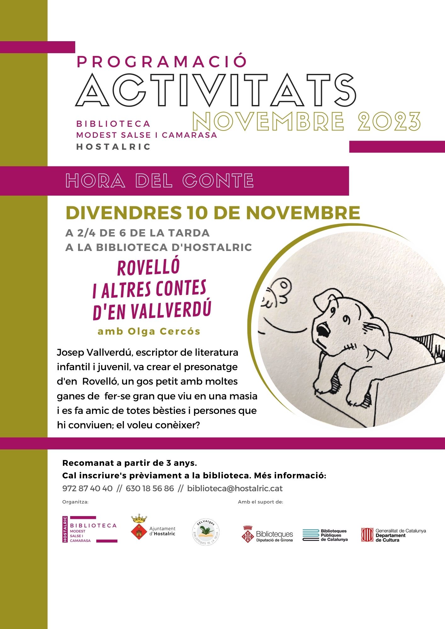 Activitats - Hora del conte 10 de novembre