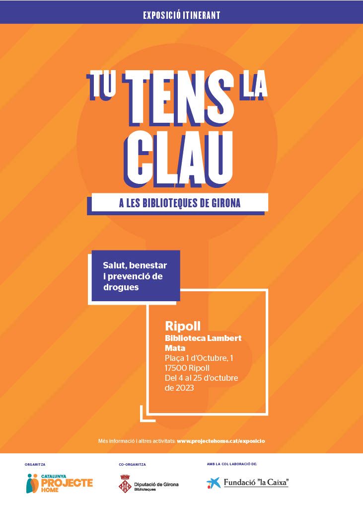 Cartell exposició "tu tens la clau" Ripoll