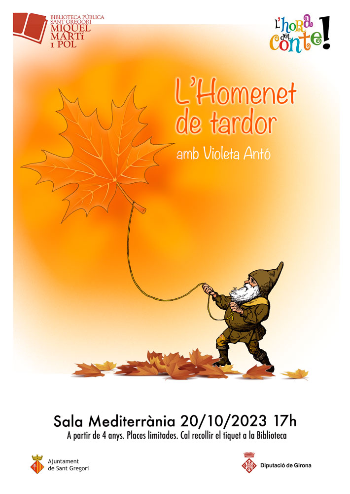 cartell: hora conte + taller tardor amb Violeta Antò