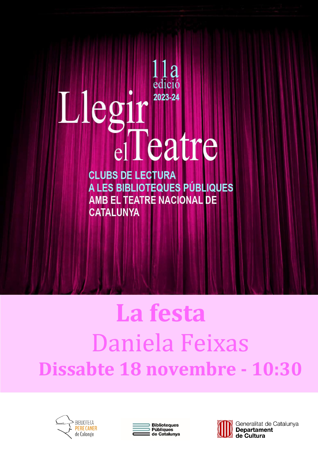 LLEGIR EL TEATRE NOVEMBRE