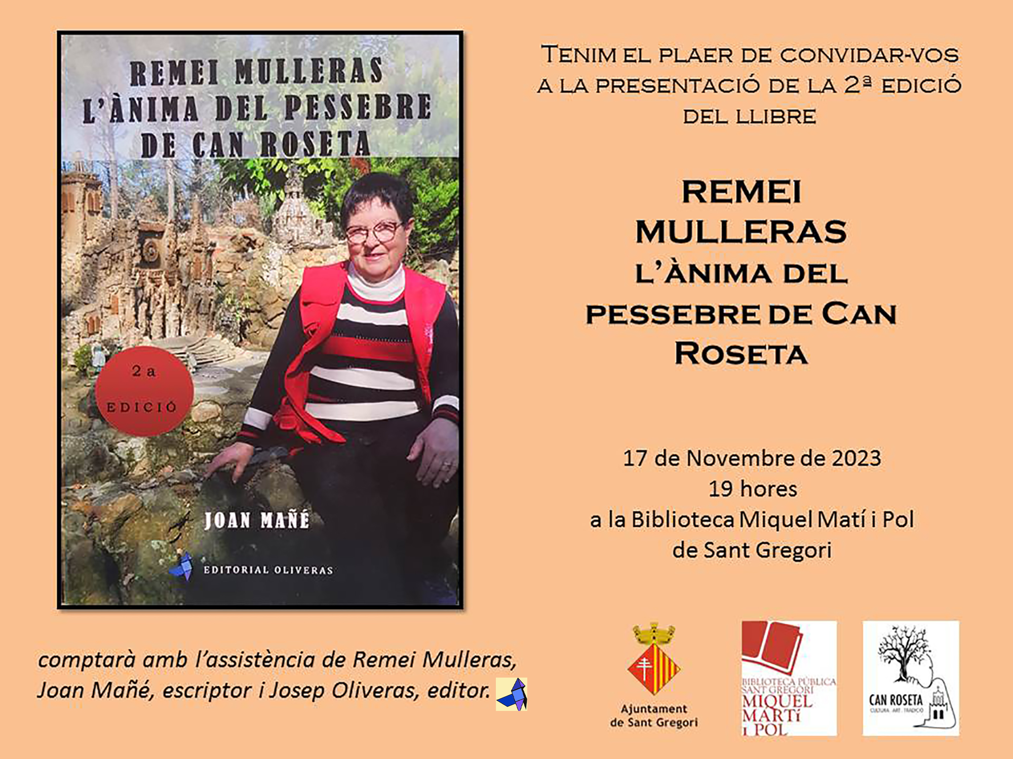 cartell: Presentació llibre Remei Mulleras