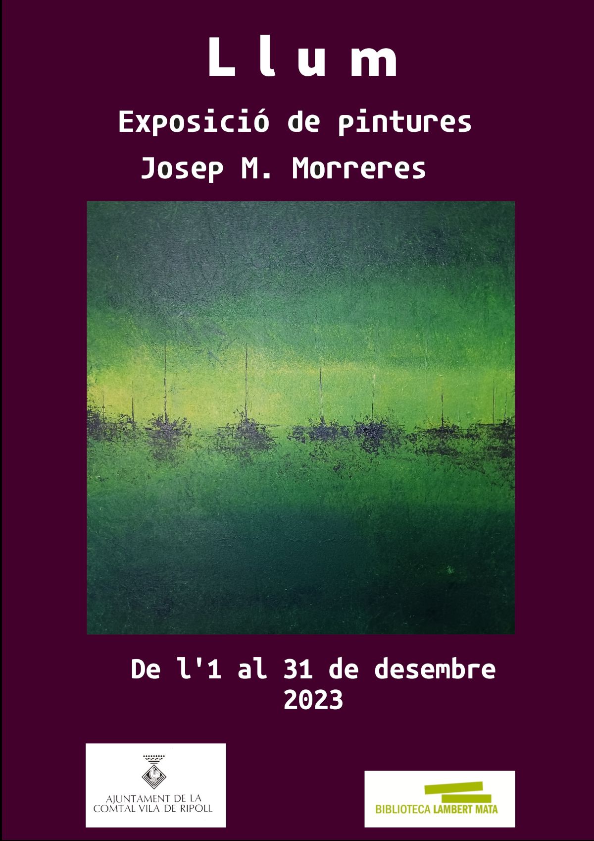 Cartell exposició Josep M. Morreres