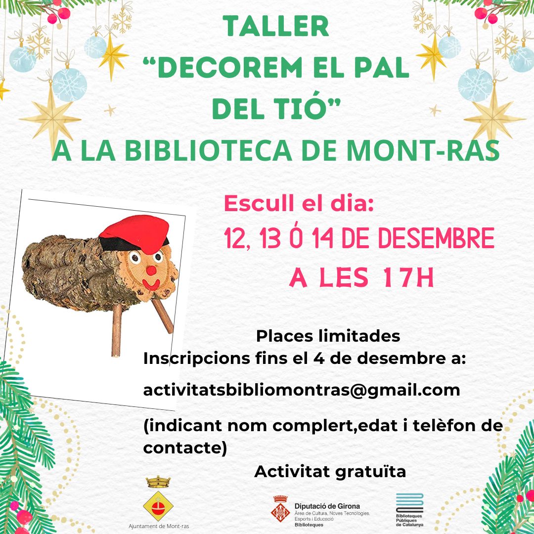 TALLER " DECOREM EL PAL DEL TIÓ "