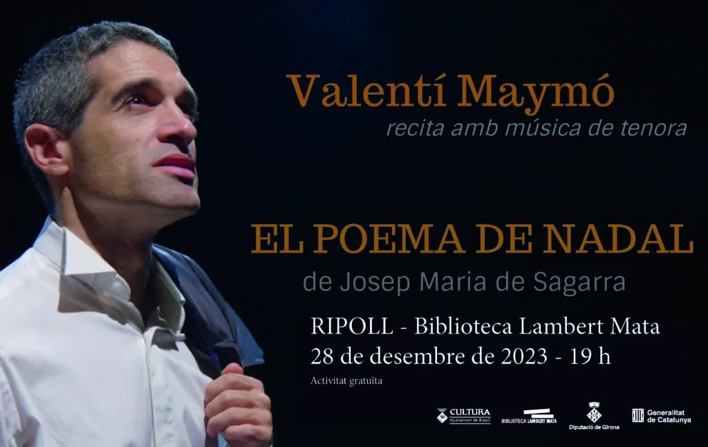 Cartell el poema de Nadal a Ripoll