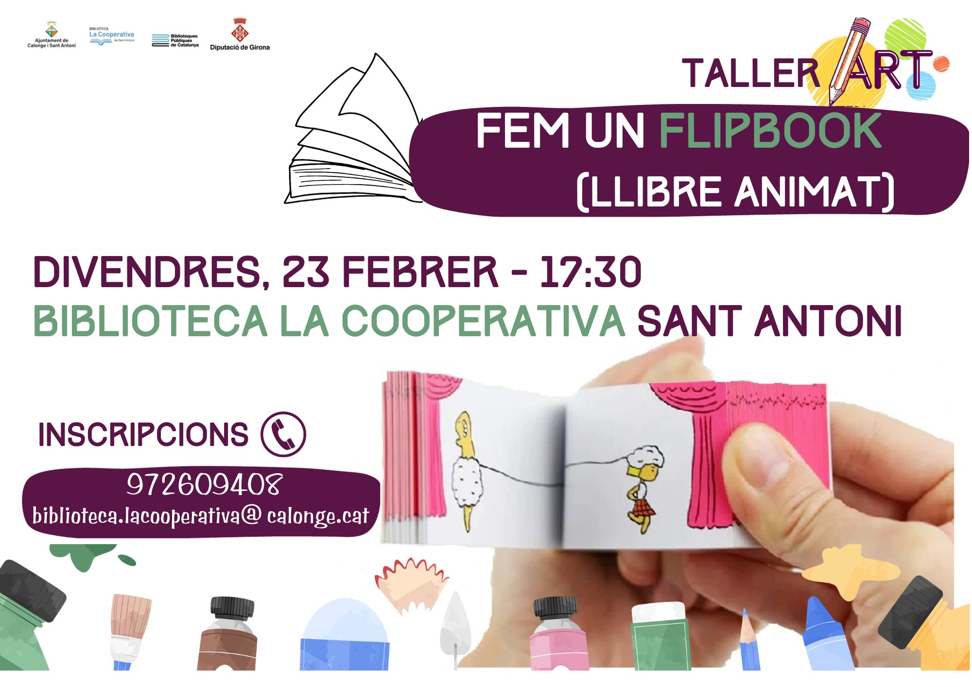 TALLER D'ART: FEM UN FLIPBOOK O LLIBRE ANIMAT
