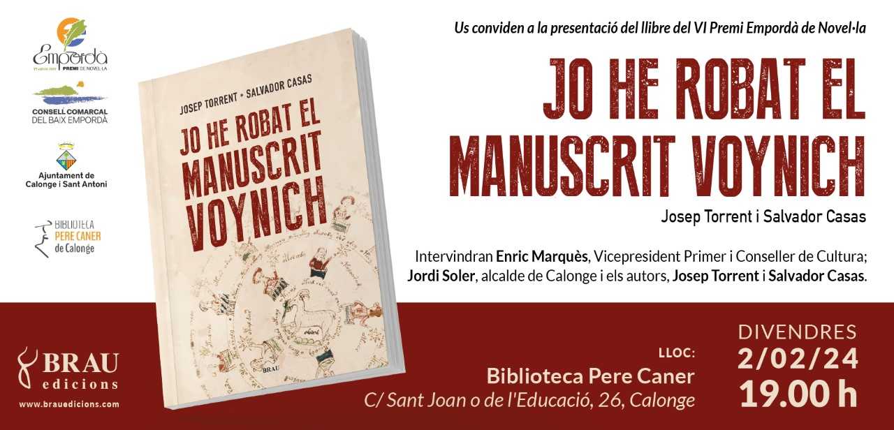 ·	PRESENTACIÓ VI PREMI EMPORDÀ DE NOVEL.LA