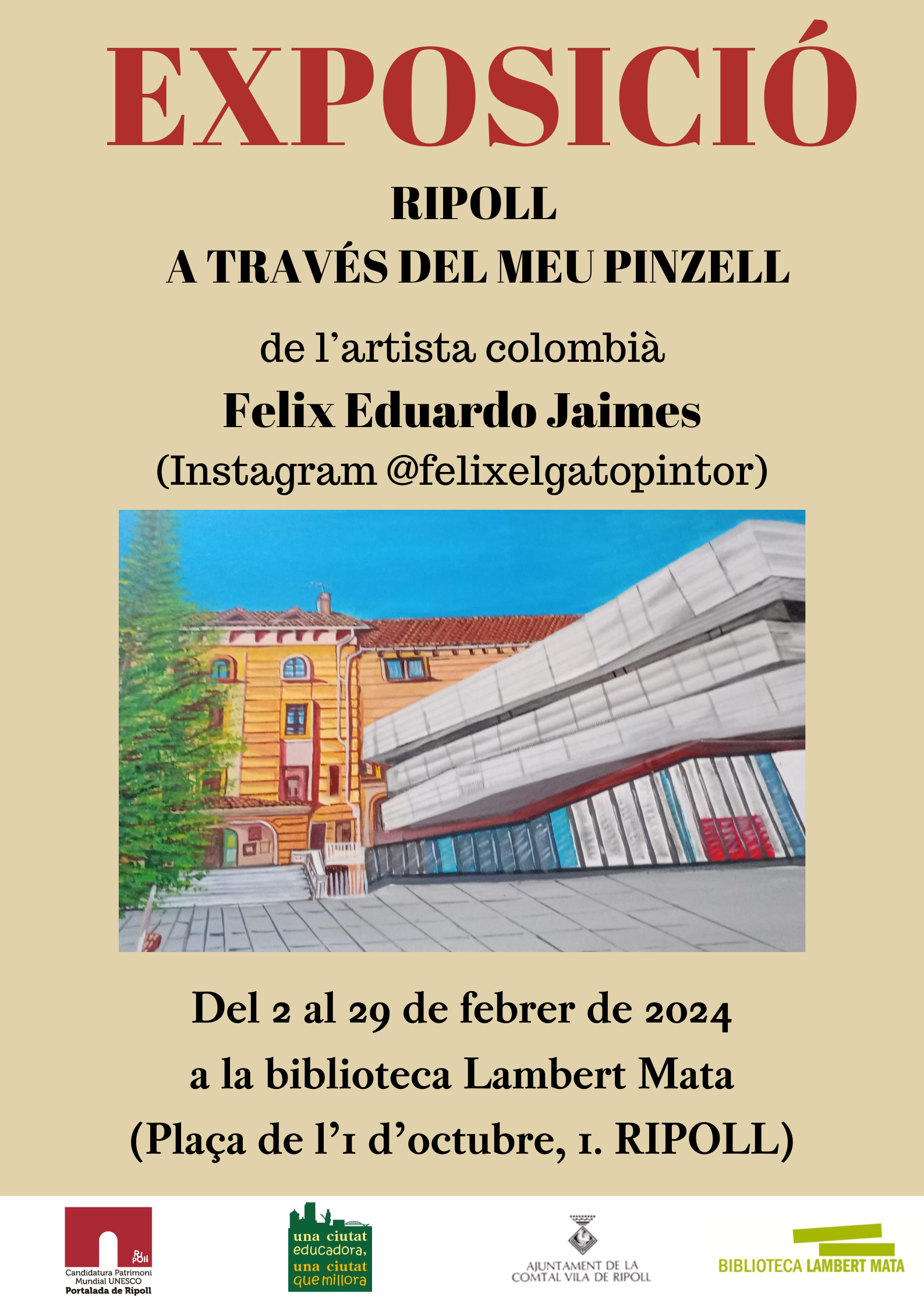 Cartell exposició febrer 2024 Ripoll